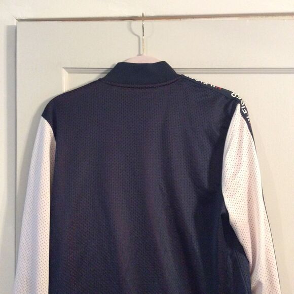 Vintage Tommy Hilfiger Track Zip Front Mesh Jacket small S - Picture 5 of 6